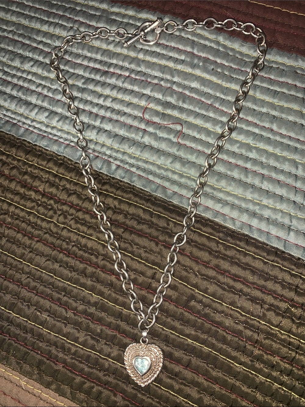 Judith Ripka SterlingSilver/blue topaz 14” necklace